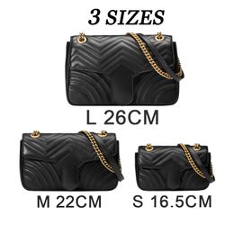 3 sizes large Medium small crossbody Designer bags classic flap Wallets Womens chain clutch Messenger bags luxurys handbag mens tote shoulder leather quilted bags