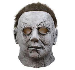 Michael Myers Mask Halloween Mascaras De Latex Realista Mascara Cosplay Scary Masks Masquerade Masque Korku Maskesi Party Maski SH9839876