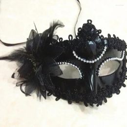 Party Supplies Sexy Women Black Flower Eye Mask Halloween Beauty Ball Princess Masquerade Masks