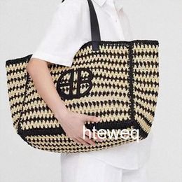 Дизайнеры сумки на плечах большие сумки для пропускной способности соломинка соломы пляжные анины торгового закуски на открытые бродяги мода женская сумочка
