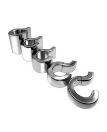 Penis Cock Rings 5 Size Heavy Duty Magnetic Stainless Steel Ball Weight Scrotum Stretcher Metal Dick Ring Delay Ejaculation Male S5081337