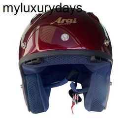 Stylish arai helmets for adults motorcycle Arai Classic/c DOT Snell Open Face Motorcycle Helmet Size Med Bloodstone Red NIB with brand logo box