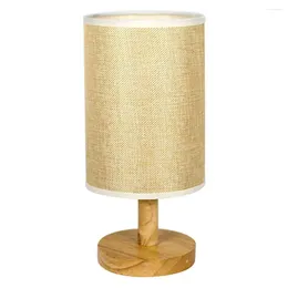 Table Lamps Compact Bedside Lamp Ultra-bright Usb With Fabric Shade Eye Protection Led Light Flicker Free For Bedroom
