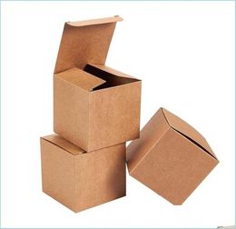 Gift Wrap Various Size Kraft Paper Packaging Gift Box Small Cardboard Boxes Square Factory Whole Drop Delivery 2021 Hom Bdegar5753437