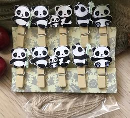 Party Favour 120pcs Wooden Clips DIY Po Paper Decorated Craft Pegs Pin Clothespin For Wedding Decorations