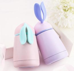 Rabbit Thermo Cup Stainless Steel kid Thermos bottle For water Thermo Mug Cute Thermal vacuum flask child water bottles9262991