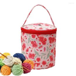 Storage Bags Knitting Projects Organiser Oxford Fabric Zipper Yarn Tote Supplie For Crochet Needle Button And Thread Box