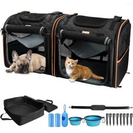 Dog Carrier 2-in-1 Portable Cat Tent Hammock Kennel Set Travel And Home Use