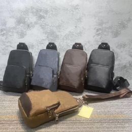 Fashion Men Handbag Crossbody Shoulder bags satchels messenger bags black grid designer Purse Mobile phone storage mens chest bag Man h 218n