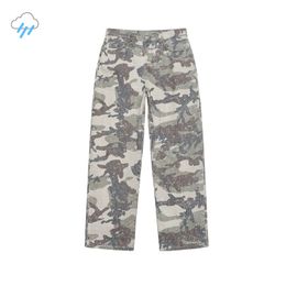 High Quality Oversized Overalls Streetwear Vintage Damage Camouflage Pants Men Women Casual Fashion Trousers