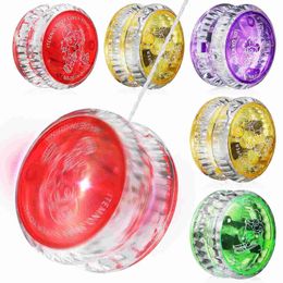 Yoyo Yoyo 6 pieces of LED lights for responsive toy yoyo balls childrens toy flash balls classic WX5.27