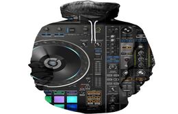 Men039s Hoodies Sweatshirts 3D Print DJ Mixing Controller Art Clothes Streetwear Men Women Pullover Funny Unisex HoodieSweat8352697