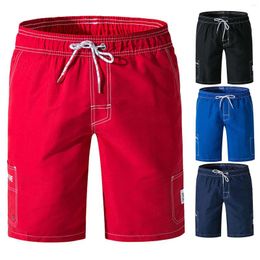 Men's Shorts For Men Casual Summer Mens Fashion Leisure Peach Skin Lace Up Pocket Spring Holiday Pantalon Corto Hombre