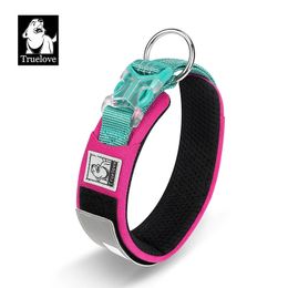Truelove Pet Collar Reflective Multifunctional Personalised Dog Collar DuPont Soft Breathable Adjustable for Large Dogs TLC5611 240528