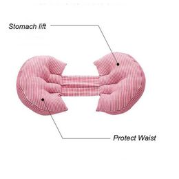 Maternity Pillows Multifunctional cotton maternity U Shape Pregnant Women Belly Support Pillow Side Sleepers Pregnancy Body Pillows for Maternity Q240527