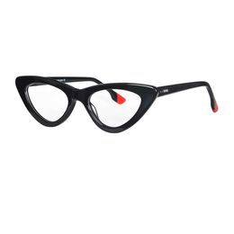 Occhiali da sole occhiali per gatti bianchi occhiali acetato in cornice anti -blu luminose vetri da prescrizione per donne sia miopia o diottrie Presbyopia Q240527