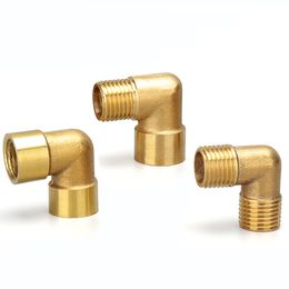 1/8" 1/4" 3/8" 1/2" internal thread external thread 90 degree brass elbow pipe fittings water pipe fittings pneumatic parts