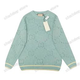 xinxinbuy Men designer Hoodie Sweatshirt Paris Hollow letter jacquard letter sweater women green purple Black brown white grey XS-XL 259Q