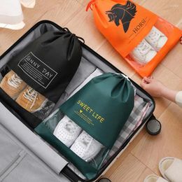 Storage Bags Shoe Packaging Bag Thickened Home Supplies Waterproof Simple Non Woven Fabric Drawstring Pouch