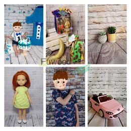 Grunge Brick Wall Photography Backdrops Wooden Floor Backgrounds for Doll Toy Cake Photo Studio Baby Shower Children Photophone