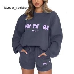 Whites Foxx Hoodies Short Luxury Women Designer Clothing Hoodies Tracksuit Fashion Sports Long Sleeves Pullover Hooded Woman Track Suits 1671