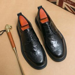 Dress Shoes Spring And Autumn Men's Low-Cut Workwear Fashion British Wild Business Formal Casual Leather Work