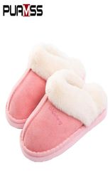 Frauen Winter warme pelzige Hausschuhe Schafliebhaber Innenhause Slipper Plüschgröße Comfy House Schuhe rosa Damen bequeme Hausschuhe4944432