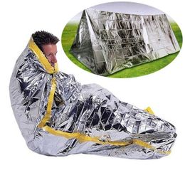 Emergency Preparedness Wholesale Waterproof Sunsn Blanket Sier Foil Cam Survival Warm Outdoor Adt Children Slee Bag Drop Delivery Offi Dhb5M