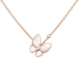 Beliebte Überraschung Van Halskette Geschenke Schmuck für hohe Schmetterlingsklee Klee Halskette Damenkunst kleiner Luxus 2HX2