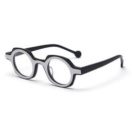 Güneş gözlüğü fasion asetat düz lens gözlükleri kadın ve erkek gözlük çerçevesi 251t