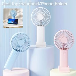 Mini Portable Fans Handheld USB Rechargeable Fan Mini Desktop Air Cooler Outdoor Fan Cooling Travel Hand Fans Ventilation Fan 240507