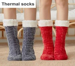 Men039s Socks Winter Warmer Women Thicken Cashmere Wool Thermal Snow Seamless Velvet Boots Floor Bed For Mens1689922