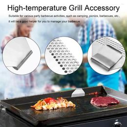 Tools Rust-proof Cooking Tool Stainless Steel Food Fence For Black Stone Flat Top Grill Universal Fit Outdoor