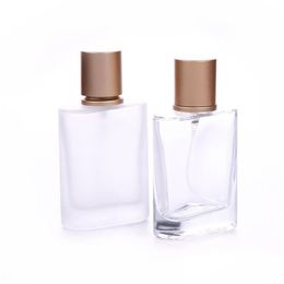 Perfume Bottles Wholesale Empty Frosted Glass Spray Bottle 3.4Oz Per Atomizer Fine Mist Essential Oil Container Drop Delivery Office S Dhuwk