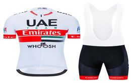 2020 Newest Uae Team Cycling Jersey Set Men Summer Quick Dry Short Sleeve Bike Shirt Bib Shorts Suit Mtb Bicycle Uniform Y200506025532028