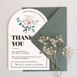 Full Colour double-sided printing Custom Thank You Cards business Gift card Wedding invitation Arch Heart Card