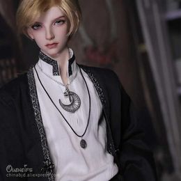 Dolls Shuga Fairy 1/3 Devin BJD Doll Blonde Prince ID75 Body National Costume Noble Gentleman Ball Jointed Doll Gifts Y240528