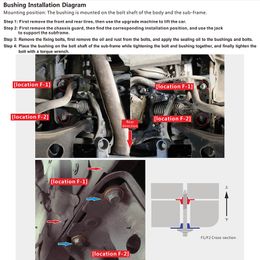 Subframe Rear Axle Rigid Collar control arm bushing For Subaru Forester Legacy Impotent Outback WRX EXIGA BRZ Toyota 86
