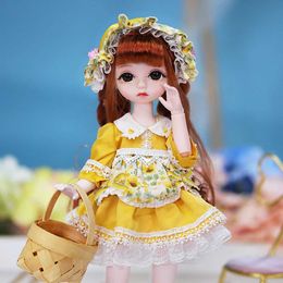 Dolls Dream Fairy 1/6 Doll 28cm Magical girls BJD Dress Ball Jointed Dolls Full Set Including Outfits Shoes DIY Toy Gifts for Girls Y240528