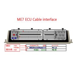81 Pin OBD Diagnostic Cable OBD2 Adapter F+DC EDC15 EDC15P EDC15V EDC15VM+ ME7 ECU Connector For VAG Group