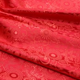 75*100cm Silk Satin Brocade Fabric Jacquard Retro Chinese Style Floral Embroidery Fabric Diy Cheongsam Clothing Kimono Apparel