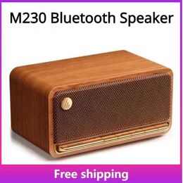 Portable Speakers M230 Bluetooth Speaker Retro Wireless Small High Quality Subwoofer Surround Sound Portable Wooden Bluetooth 5.0 Speaker S245287