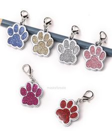 ID Dog039s Pet paw Aluminium Dog Alloy blank Tags Anodized surface laser engravable Identity Tags NWQ28046847