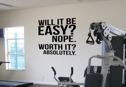 Absolutelyfitness motivation Wall Quotes poster large Gym Kettlebell Crossfit Boxing decor letters Wall Sticker4559889