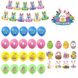 Party Decoration Easter Supplies Set Egg Cake Stake Kit Festival Layout Prop