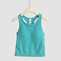 Active Shirts Lemon EBB Yoga Tank Top Women's Sports Jacket Shape Fitness Sleeveless Spring And Summer Bra With Chest Pad