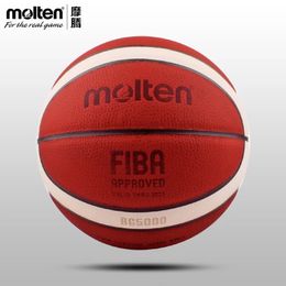 Original Molten BG5000 Basketball FIBA Official Certification Match Indoor Men Training Ball Cow Leather Man Basket balls Size 7 240527