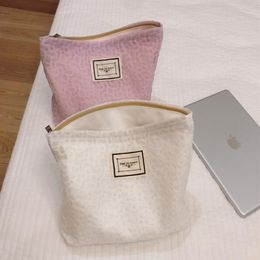 Cosmetic Bags & Cases Pure Color Translucent Cosmeitc Bag Retro Floral Makeup Pouch Fabric Clutch Women Portable Inside Travel Toiletry 300b