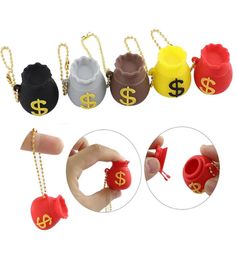 8 Ml Silicone Jar Dab Wax Oil Container Cute Pocket Money Key Chain Food Grade Storage Jars Concentrate Container For Vaporizer Va7547501