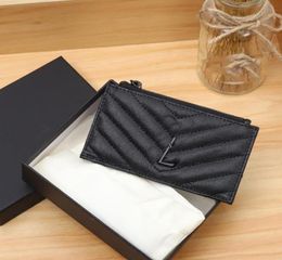 Fashion Single Zipper Wallet Men Women Letter Leather Pattern Casual Card Holder A072331740